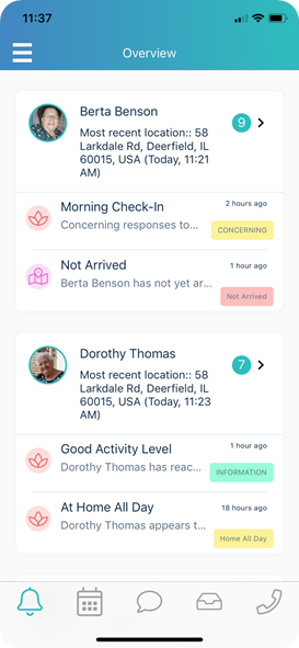LeapThru Care App for Caregivers